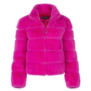 NWT generation love faux fur bomber xs